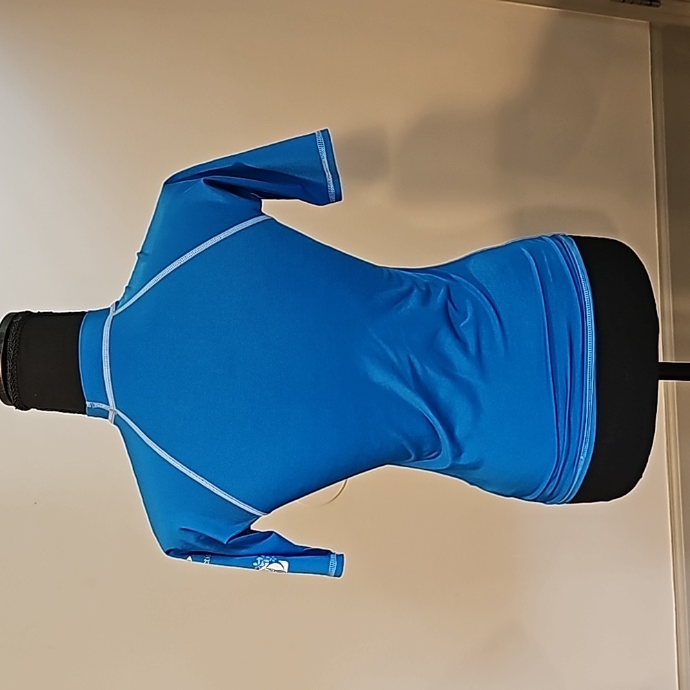 Body glove blue swim shirt uv protection  - womens medium - Picture 5 of 7